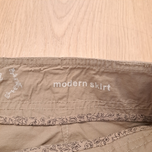 Sonoma Tan Cargo Utility Streetwear Grunge Gorpcore Y2K Knee Length Skirt Sz 12 - Picture 5 of 7